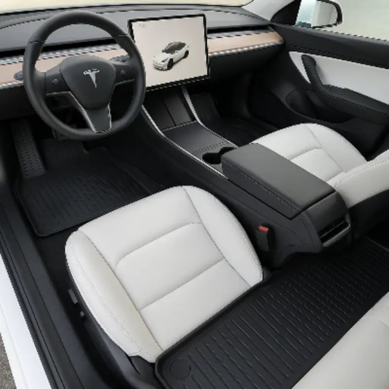tapis de sol de voiture perfectfit trois pieces tesl