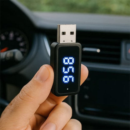 transmetteur fm bluetooth led bleu automatique