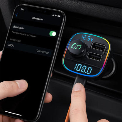 transmetteur fm bluetooth premium drive telephone charge en cours