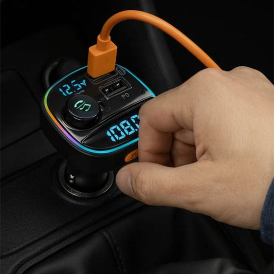 Transmetteur fm bluetooth premium drive telephone usbc charge 